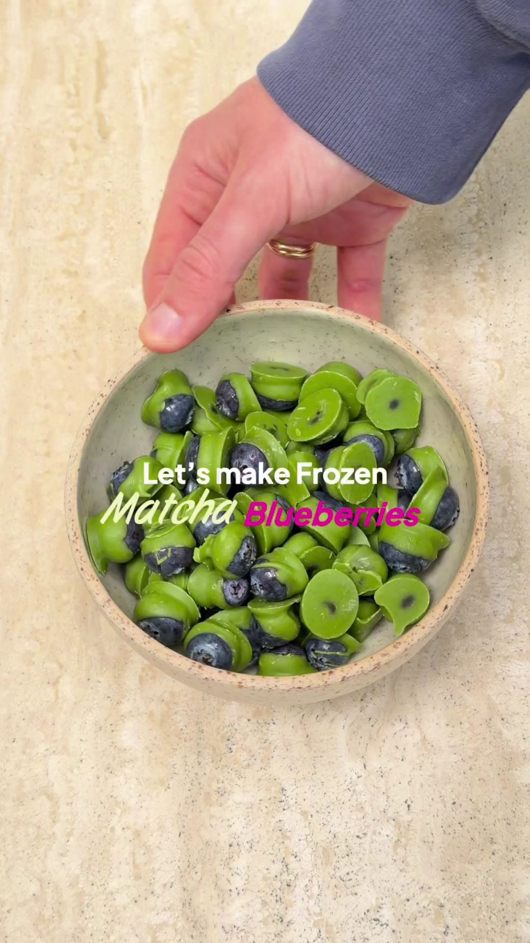 Recipe: Matcha covered Blueberries
